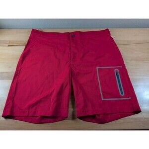Mack Weldon Board Shorts Men's Size 39/40 Red Swim Trunks Quick Dry